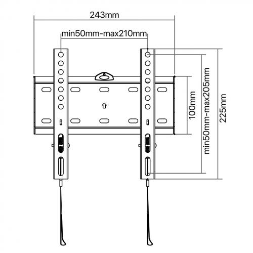 Кронштейн Satelit 19-49FIX200 VESA200х200 мм