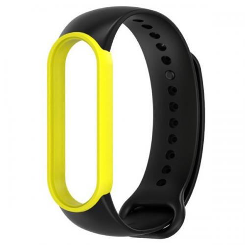 Ремінець MiJobs Double Color для Xiaomi Mi Band 5/6 Black Yellow Ремінець MiJobs Double Color для Xiaomi Mi Band 5/6 Black Yellow
