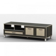 Тумба під телевізор Тиса Мебель ТВ-219 Венге Дуб молочний 44x45x120 см