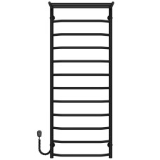 Рушникосушарка електрична Трапеція з полицею П12 500х1300 Deffi Чорний EF16 (C.TP.130.50.12.E.B.L.5)