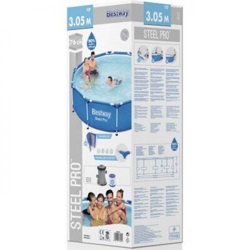 Каркасний басейн Bestway 56679 Steel Pro Round Pool 305 x 76 см Blue N в інтернет супермаркеті PbayMarket!