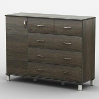 Комод Тиса Мебель АКМ-42 1 Венге 90x45x120 см Комод Тиса Мебель АКМ-42 1 Венге 90x45x120 см