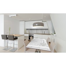 Наклейка вінілова на стіл Zatarga «Колонни» 600х1200 мм Z180729st