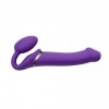 Безремінний страпон з вібрацією Strap-On-Me Vibrating Violet L, діам. 3,7 см, пульт ДК, регульований в інтернет супермаркеті PbayMarket!