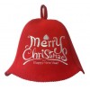 Банна шапка Luxyart Merry Christmas Червоний (LA-423)