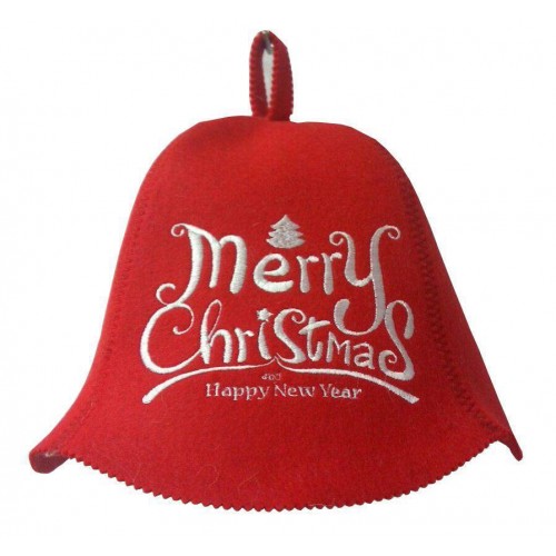 Банна шапка Luxyart Merry Christmas Червоний (LA-423) в інтернет супермаркеті PbayMarket!