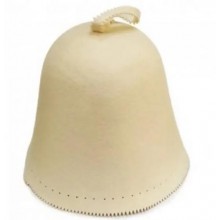 Шапка для лазні та сауни овчинка PRO Premium One size Бежевий