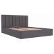 Ліжко Richman Санам VIP 120 х 200 см Місті Dark Grey З додатковою металевою цільнозварною рамою Темно-сіра