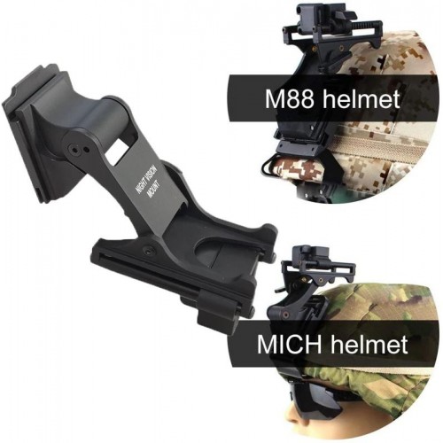 Комплект MICH NVG кріплення на шолом Rhino mount + полімерний адаптер J-arm для монокуляра нічного бачення PVS-14 (100949-921) в інтернет супермаркеті PbayMarket!