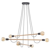 Люстра TK Lighting Helix Коричневий Чорний (TK4953)