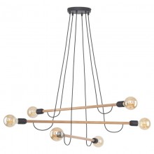 Люстра TK Lighting Helix Коричневий Чорний (TK4953)