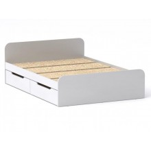 Двоспальне ліжко Компанит Віола 160 4 ящика 204,2х165,2х67 см Альба білий