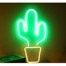 Настінний неоновий світильник-нічник Angel Кактус 47*26 см