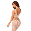 Сітчастий бодістокінг з імітацією топа та шортів Obsessive Bodystocking G330 S/M/L, white, з доступо в інтернет супермаркеті PbayMarket!