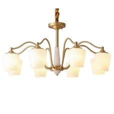 Світлодіодна люстра No Brand Дзвіночок 6036 Золотистий на 5 плафонів