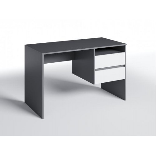 Стіл письмовий Меблева Площа СП-8 Антрацит + Білий (120х60х75 см) Стіл письмовий Меблева Площа СП-8 Антрацит + Білий (120х60х75 см)