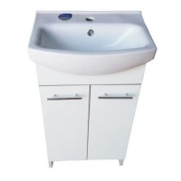 Тумба Mikola-M пластикова 2.0 Grey з умивальником 80 см Тумба Mikola-M пластикова 2.0 Grey з умивальником 80 см