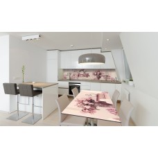 Наклейка вінілова на стіл Zatarga «Пастельні Троянди» 600х1200 мм Z180754st