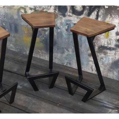 Барний стілець GoodsMetall у стилі ЛОФТ 750х300х300 мм Zeta Барний стілець GoodsMetall у стилі ЛОФТ 750х300х300 мм Zeta