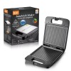 Контактний гриль електричний RAF R.516 з антипригарним покриттям 1400W Grey-Black
