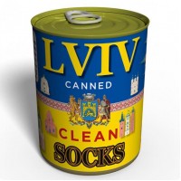 Консервований подарунок Memorableua Canned Clean Socks From Lviv