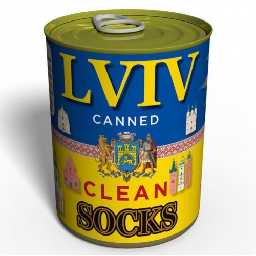 Консервований подарунок Memorableua Canned Clean Socks From Lviv в інтернет супермаркеті PbayMarket!