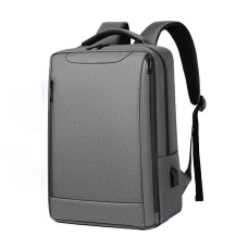 Рюкзак міський з кишенею для ноутбука Oumantu 2106-1 15,6 USB-порт Grey (IBN045S)
