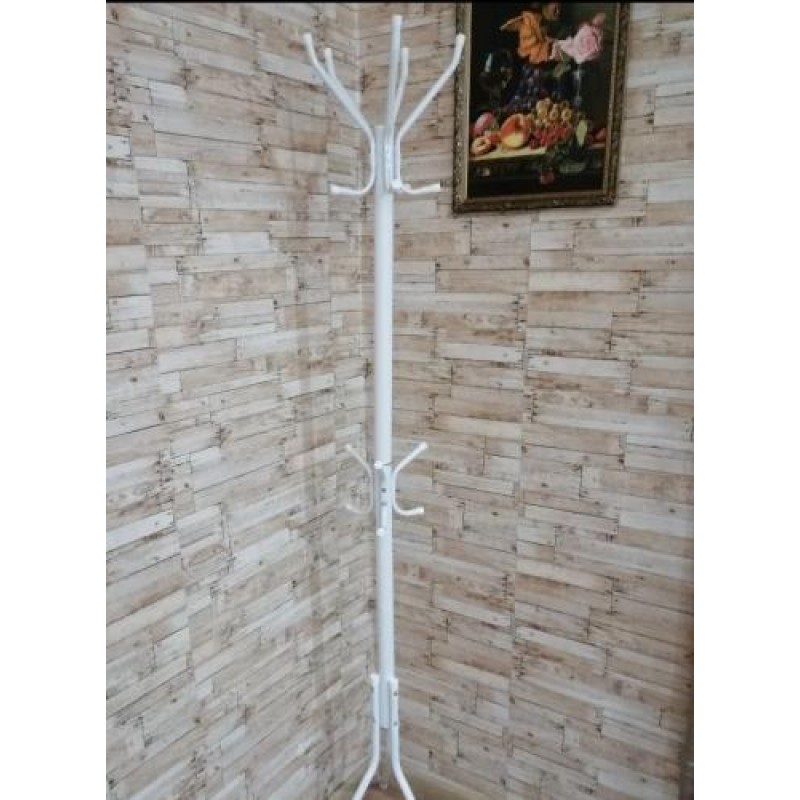 Стійка вішалка для одягу Підлогова Кактус Vivendi Білий 180 х 35 х 35 см