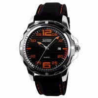 Чоловічий наручний годинник Skmei Robby Steel 0992S Чорний