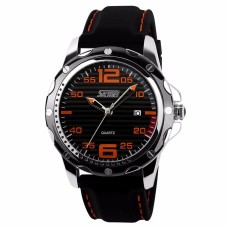 Чоловічий наручний годинник Skmei Robby Steel 0992S Чорний