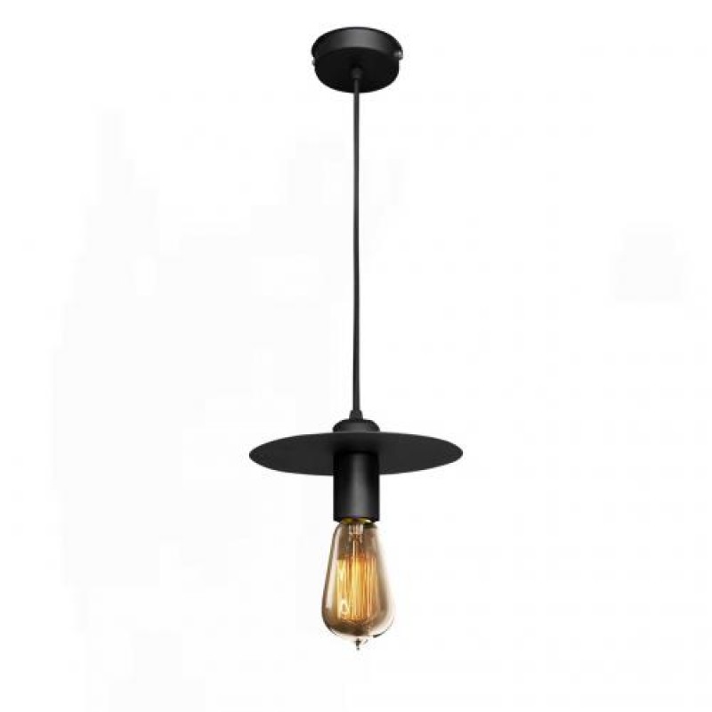 Світильник підвісний у стилі лофт MSK Electric Disk NL 2009 BK