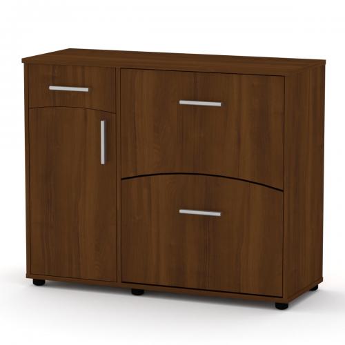 Тумба для взуття Компаніт ТО-5 Горіх екко (99х38х82 см) Тумба для взуття Компаніт ТО-5 Горіх екко (99х38х82 см)