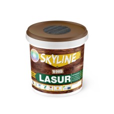Лазур декоративно-захисний Skyline Lasur Wood для обробки дерева Графітовий 0,4 л