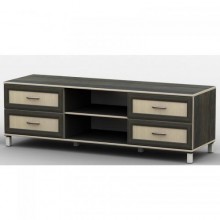 Тумба під телевізор Тиса Мебель ТВ-209 Венге Дуб молочний 44x45x180 см