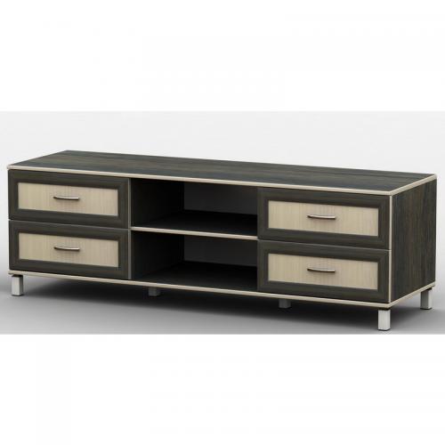 Тумба під телевізор Тиса Мебель ТВ-209 Венге Дуб молочний 44x45x180 см Тумба під телевізор Тиса Мебель ТВ-209 Венге Дуб молочний 44x45x180 см