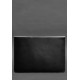 Шкіряний чохол-конверт на магнітах для ноутбука Універсальний Чорний BlankNote
