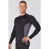 Чоловічий спортивний лонгслів Radical Fury Duo LS XXL Чорно-сірий (r0556)
