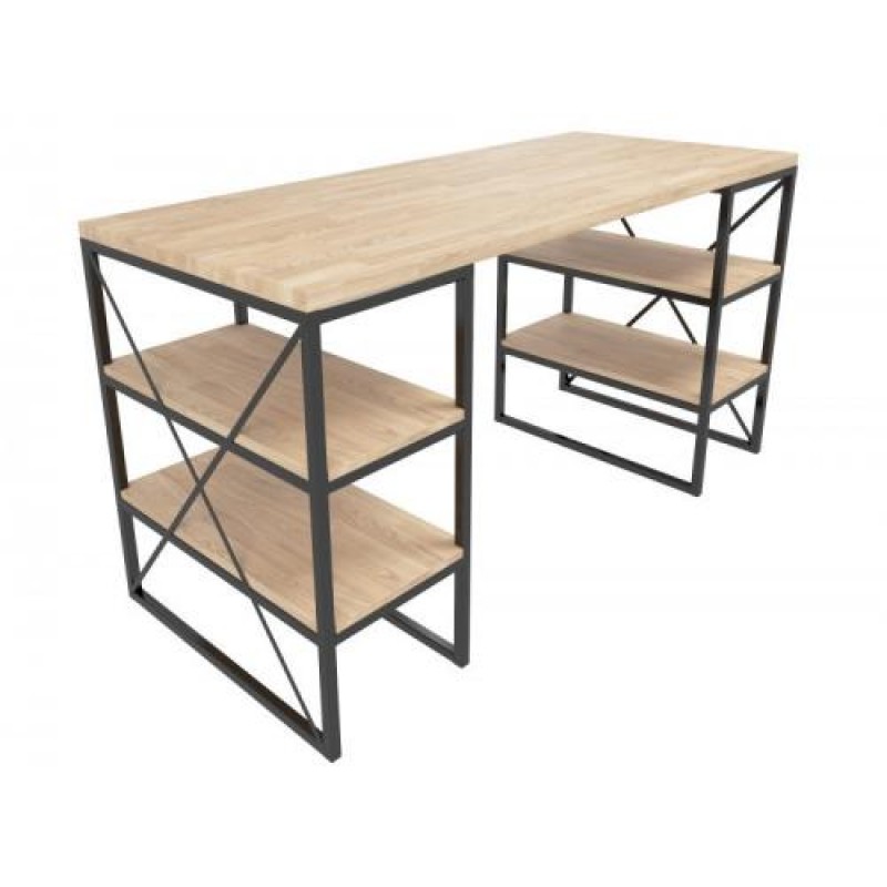 Офісний стіл в стилі Loft NS-1383 780x1200x600 мм Черный