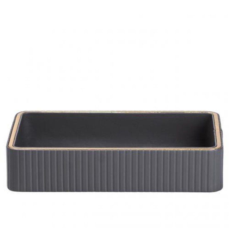 Серветниця з еко-шкіри для дому TS Kitchen сірий (HP9900G)