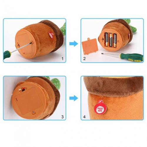 Інтерактивний плюшевий танцюючий кактус Funny Toys Dancing Light Cactus з різнобарвним підсвічуванням Інтерактивний плюшевий танцюючий кактус Funny Toys Dancing Light Cactus з різнобарвним підсвічуванням