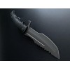 Туристичний ніж для виживання Gorillas BBQ 2-879 27.5 см Чорний (KN1065)
