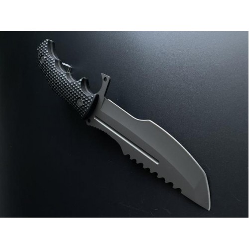 Туристичний ніж для виживання Gorillas BBQ 2-879 27.5 см Чорний (KN1065) Туристичний ніж для виживання Gorillas BBQ 2-879 27.5 см Чорний (KN1065)