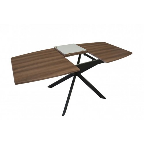 Стіл Max's furniture Брайтон 85х140/180х75 см  Вишня + Чорний