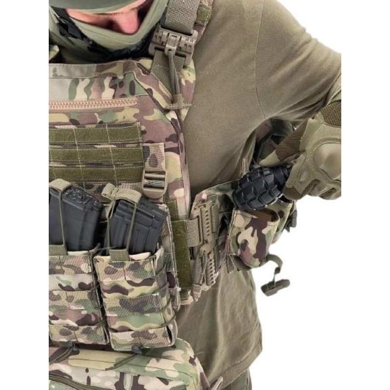 Плитоноска з підсумками без плит No Brand One Size Мультикам (2013925894)