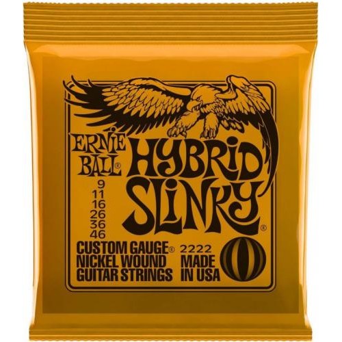 Струни для електрогітари Ernie Ball 2222 Hybrid Slinky Nickel Wound 9/46 Струни для електрогітари Ernie Ball 2222 Hybrid Slinky Nickel Wound 9/46
