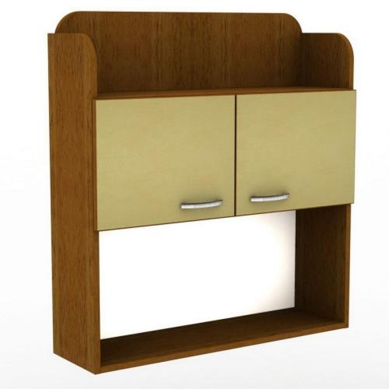 Полиця навісна Тиса Мебель ПУ-3 Горіх Лісовий 860x240x800 мм