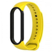 Ремінець MiJobs Double Color для Xiaomi Mi Band 5/6 Yellow Black Ремінець MiJobs Double Color для Xiaomi Mi Band 5/6 Yellow Black