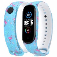 Ремінець Painted Strap для Xiaomi Mi Band 5/6 Flamingo Ремінець Painted Strap для Xiaomi Mi Band 5/6 Flamingo