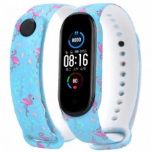 Ремінець Painted Strap для Xiaomi Mi Band 5/6 Flamingo