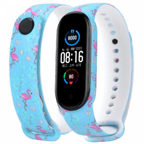 Ремінець Painted Strap для Xiaomi Mi Band 5/6 Flamingo Ремінець Painted Strap для Xiaomi Mi Band 5/6 Flamingo